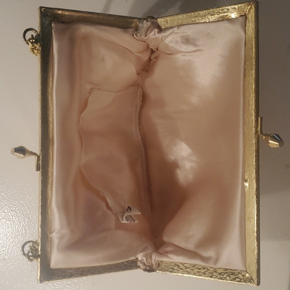 La Regale White Beaded Vintage Evening Bag - Picture 6 of 10